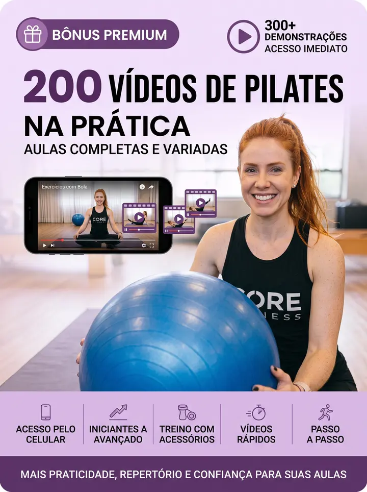 200 vídeos de Pilates na prática